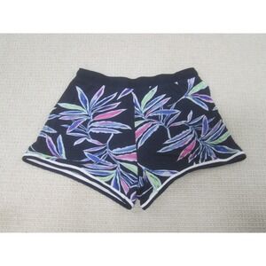 Secret Treasures Shorts Womens Medium Blue Floral Print Comfort Pull‎ On Lounge